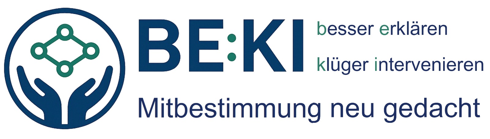 BE:KI Institut – Logo mit Slogan